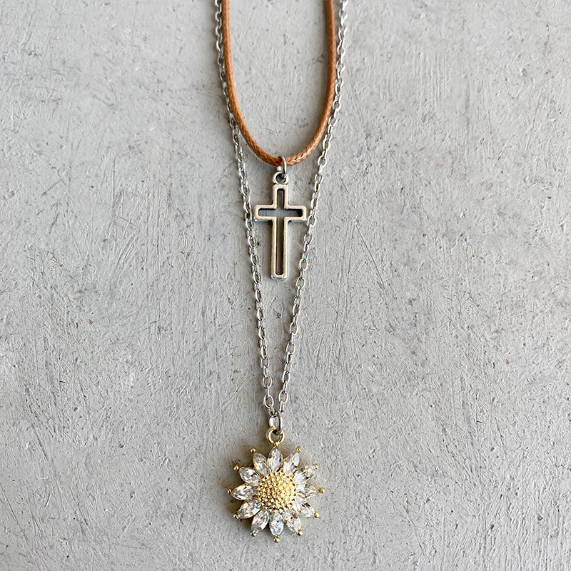 Sun's Flower Necklace Set