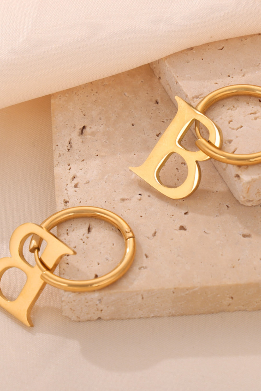 Letter Hoop Earrings