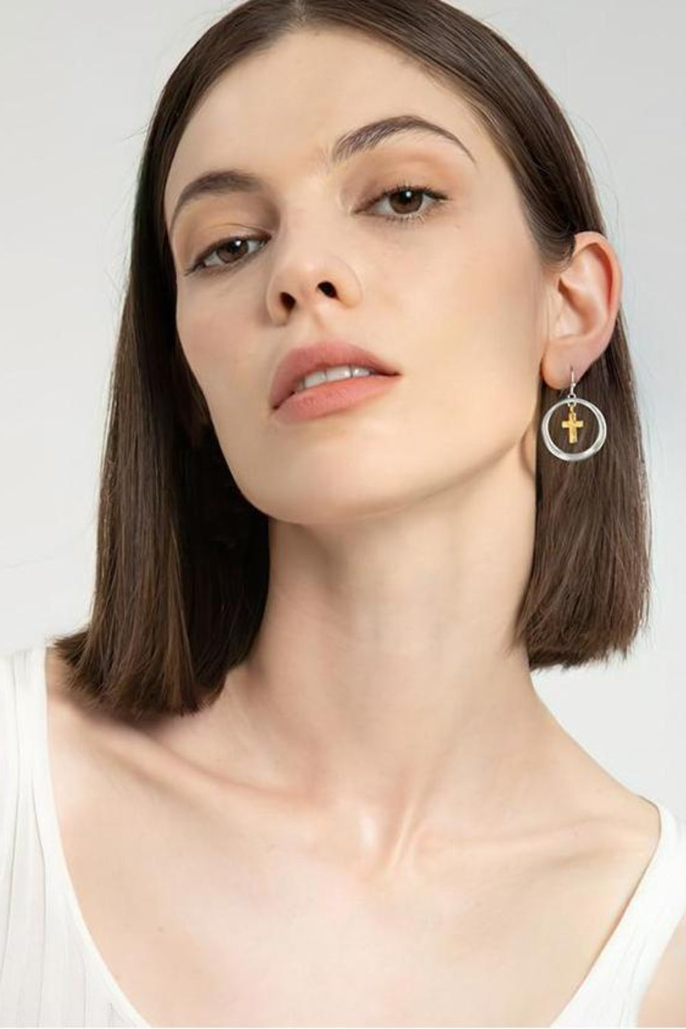 Halo & Cross Studs