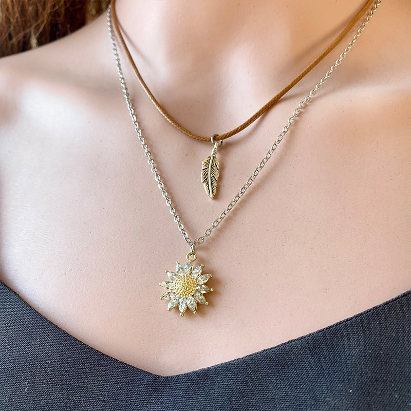 Sun's Flower Necklace Set