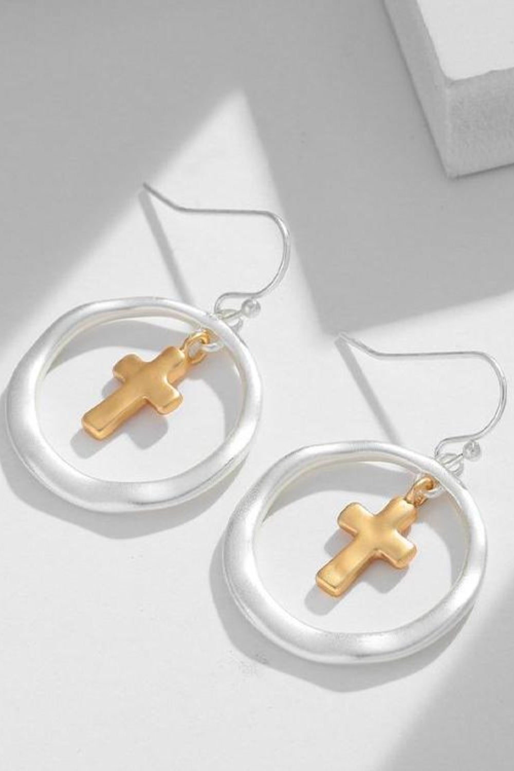 Halo & Cross Studs