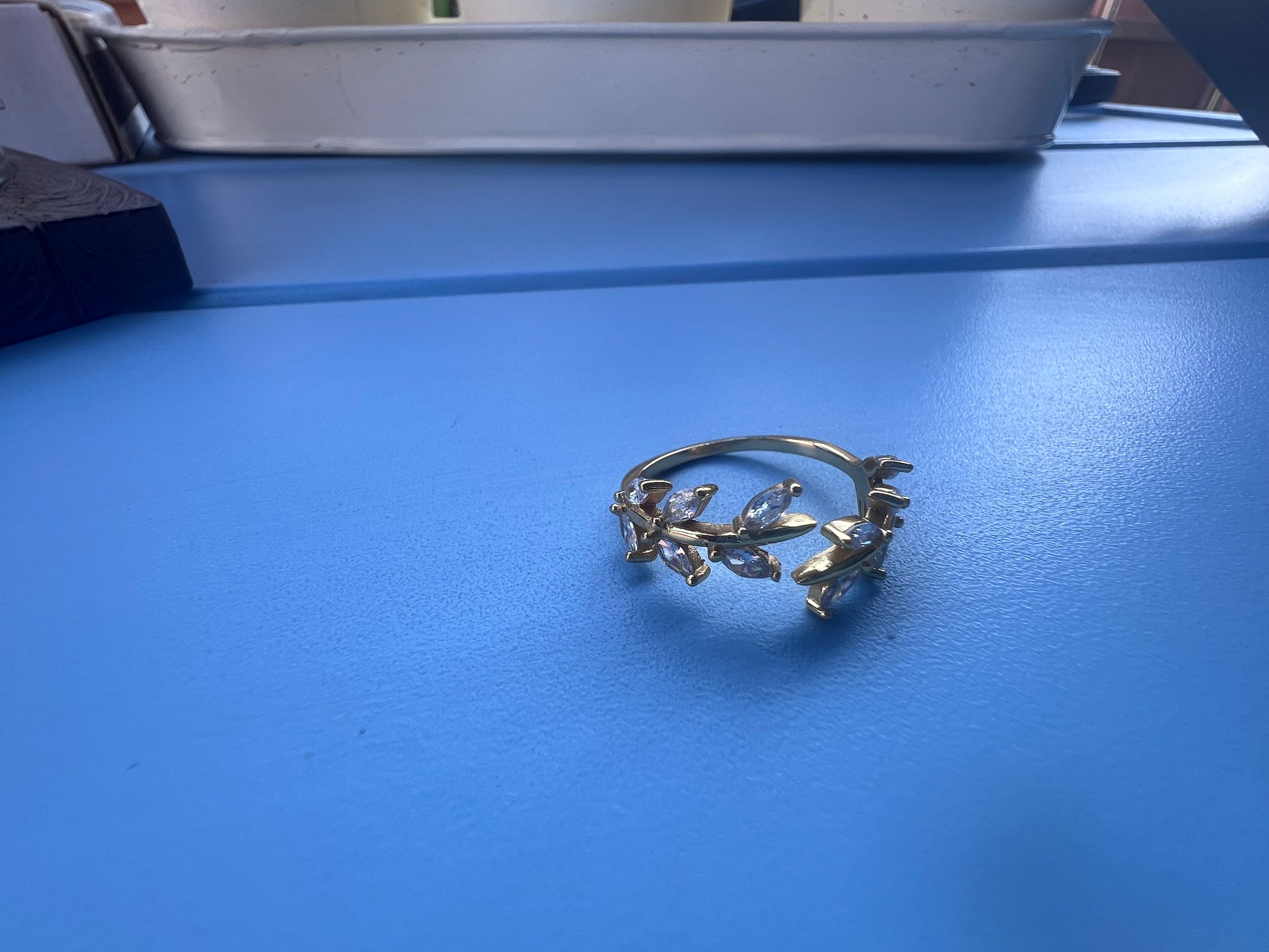 Silver Leaf Ring
