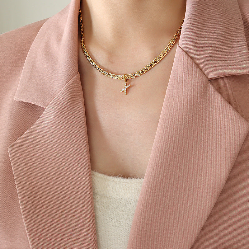 Initial Charm Neckalce | R-Z