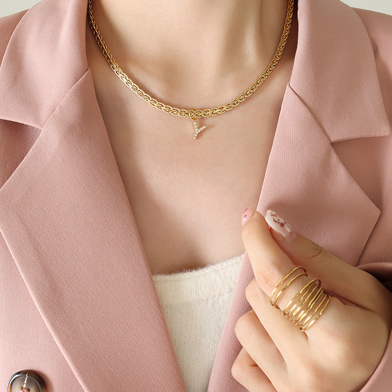 Initial Charm Neckalce | R-Z