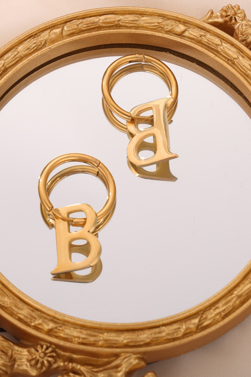 Letter Hoop Earrings